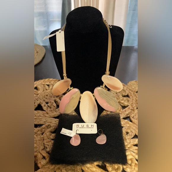 Rush By Denis & Charles Jewelry - Rush by Denis & Charles Statement Necklace and Matching Earrings. Multi-Colored